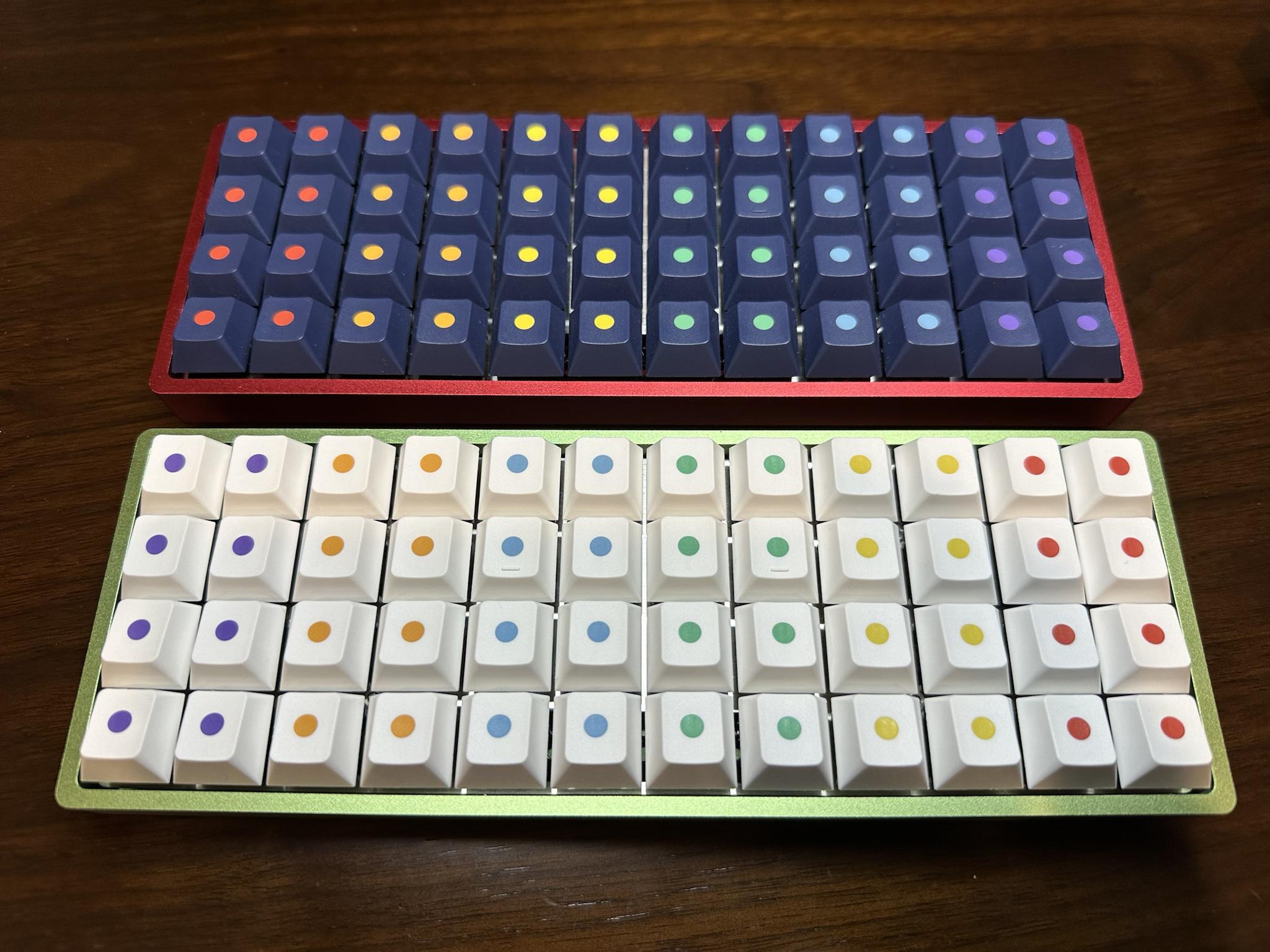 Planck green and red